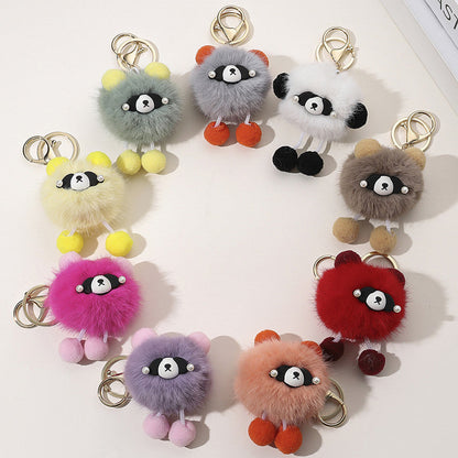 Cartoon Cute Plush Bear Keychain
