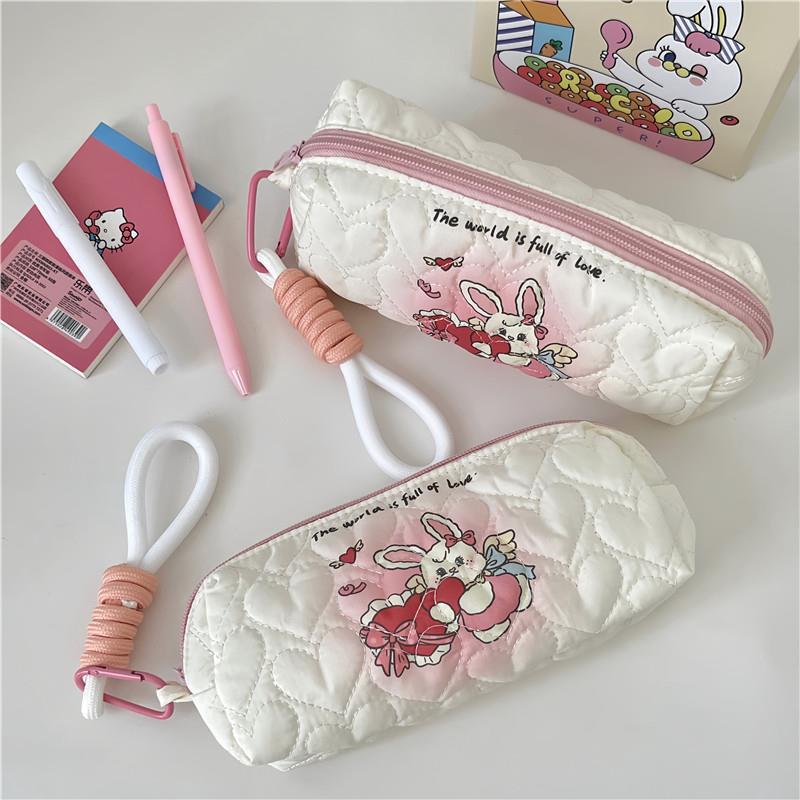 Large Capacity Printed Simple Polyester Pencil Case