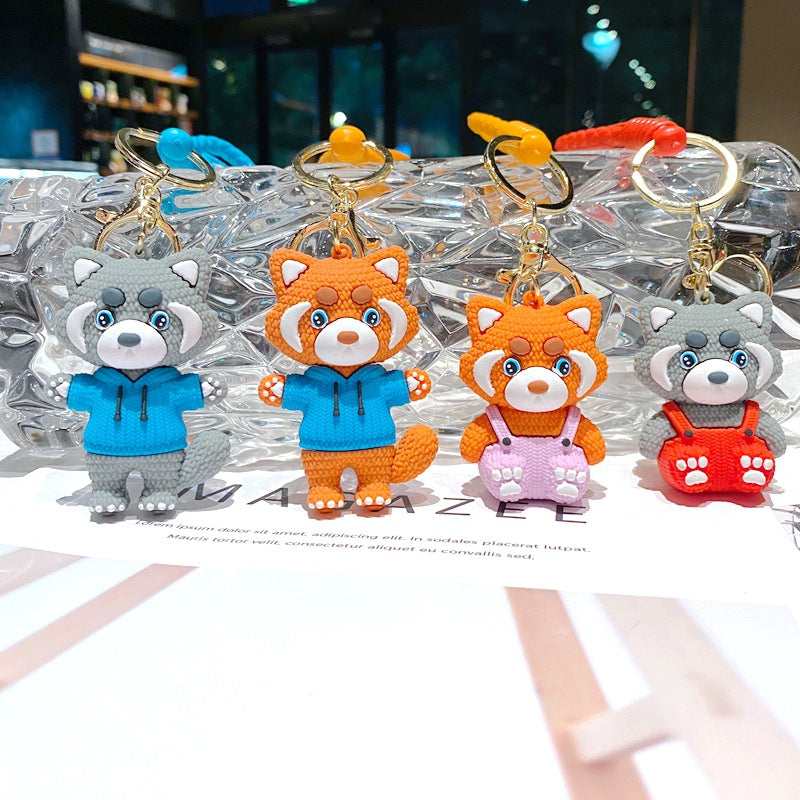 Cartoon Bear PVC Soft Keychain Creative Keychain
