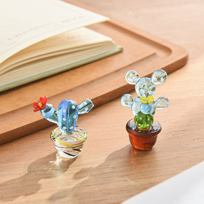 Cactus Potted Glaze Ornaments