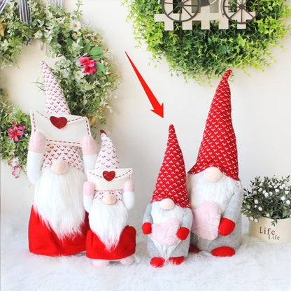 Valentine's Day Love Fabric Figurine Ornaments