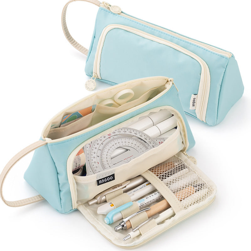 Large Capacity Canvas Pencil Case