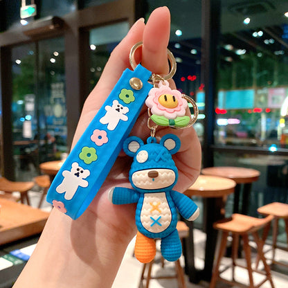 Cartoon Woolen Bear Cute Keychain