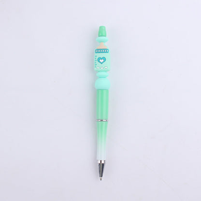 Cartoon Baby Bottle Silicone DIY Bead Pen