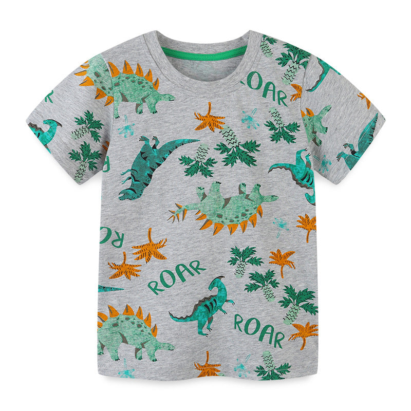 Children's T-shirt cartoon printed baby bottom shirt