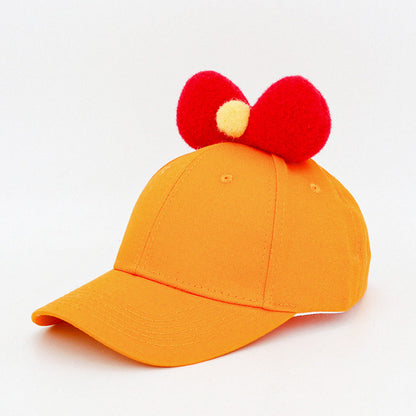Butterfly Fur Ball Cute Children's Baseball Cap