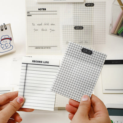 Transparent Material Mesh Translucent Sticky Notes