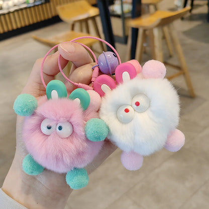 Cute Elf Plush Ball Keychains