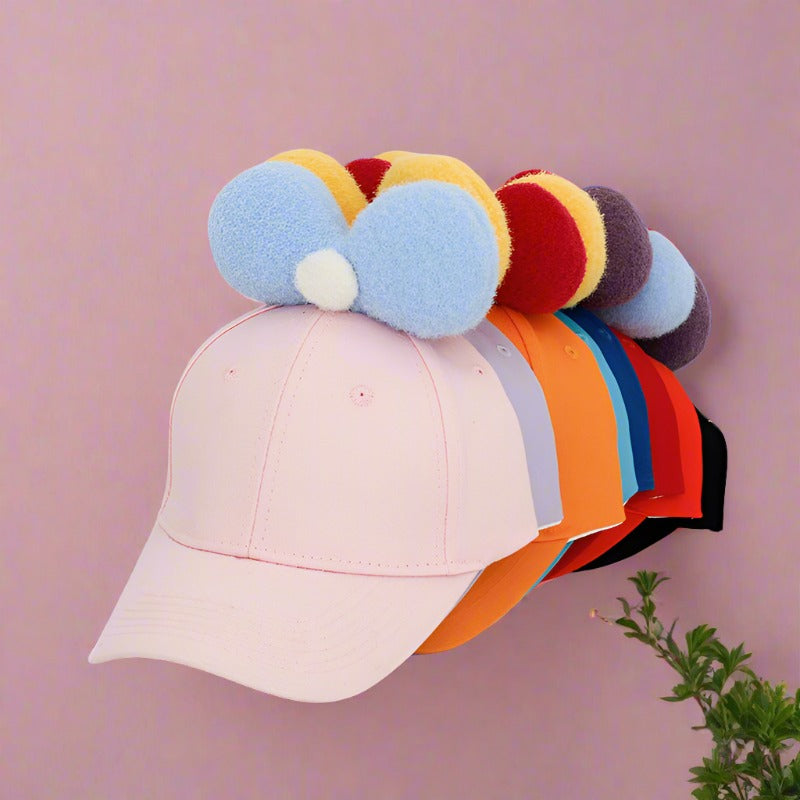 Butterfly Fur Ball Cute Children's Baseball Cap