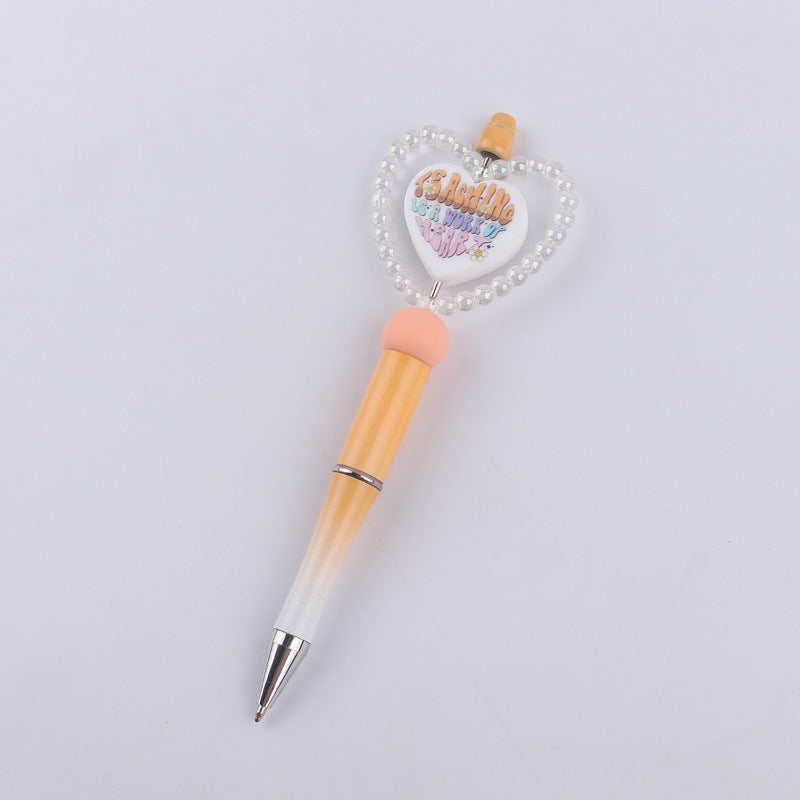 DIY Cartoon Love Silicone Color Plastic Ballpoint Pen