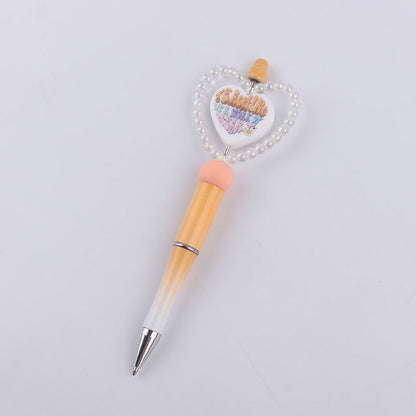 DIY Cartoon Love Silicone Color Plastic Ballpoint Pen