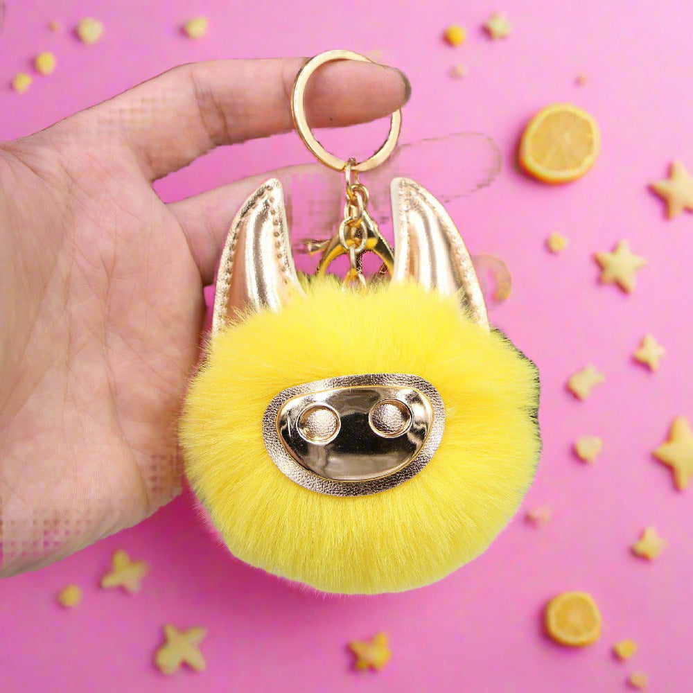 Shiny Cute Pig Plush Ball Bag Accessories Pendant