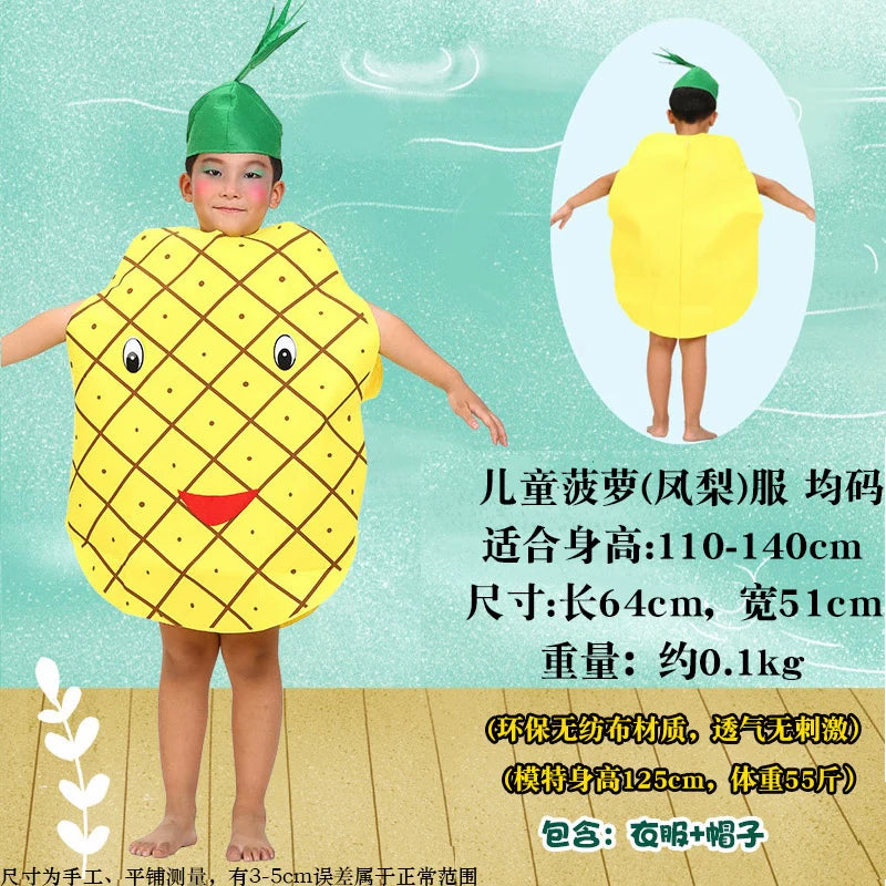 Children's Fruit and Vegetable Costume Environmental-Friendly