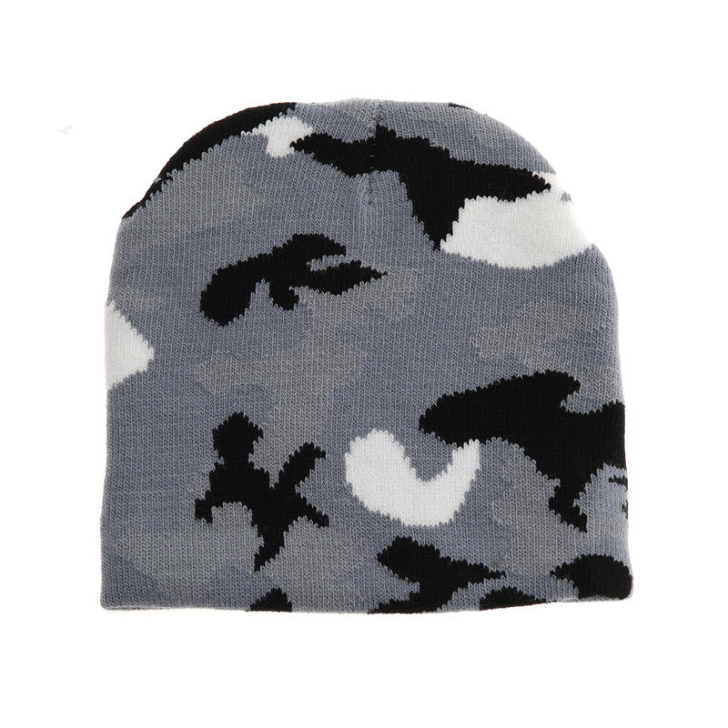 Wholesale Children's Warm Hat Fur Ball Christmas Tree Jacquard Knitted Hat