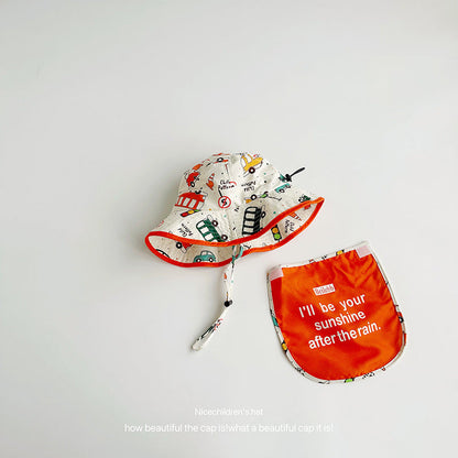 Wholesale Cotton Quick Dry Kids Printed Bucket Hat