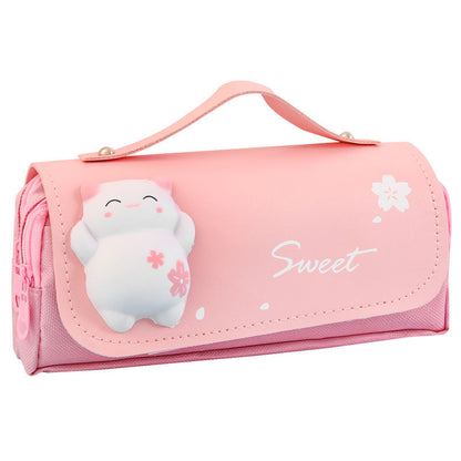 Canvas 3D Decompression Pencil Case