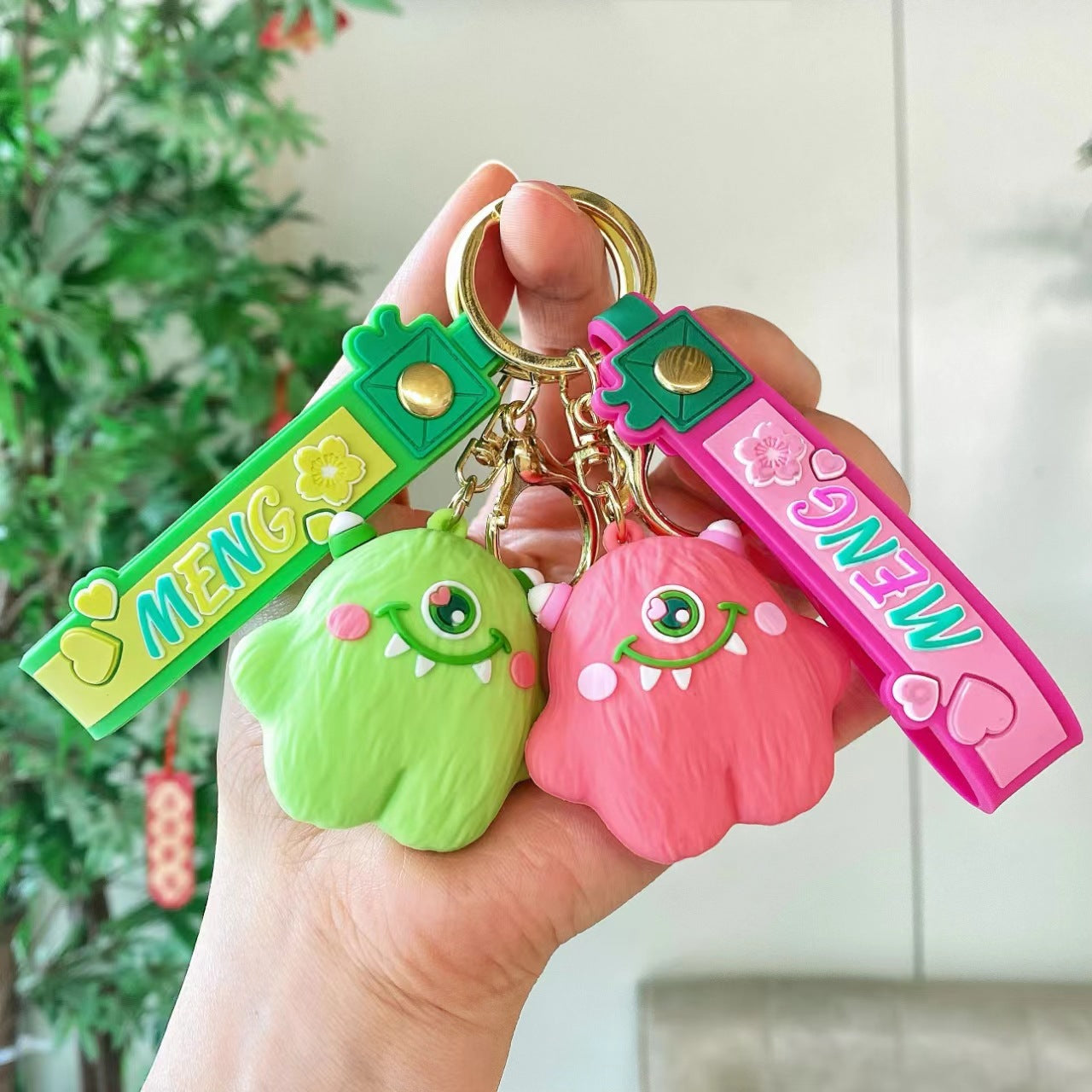 Keychain Silicone One-eyed Monster Cute Keychain