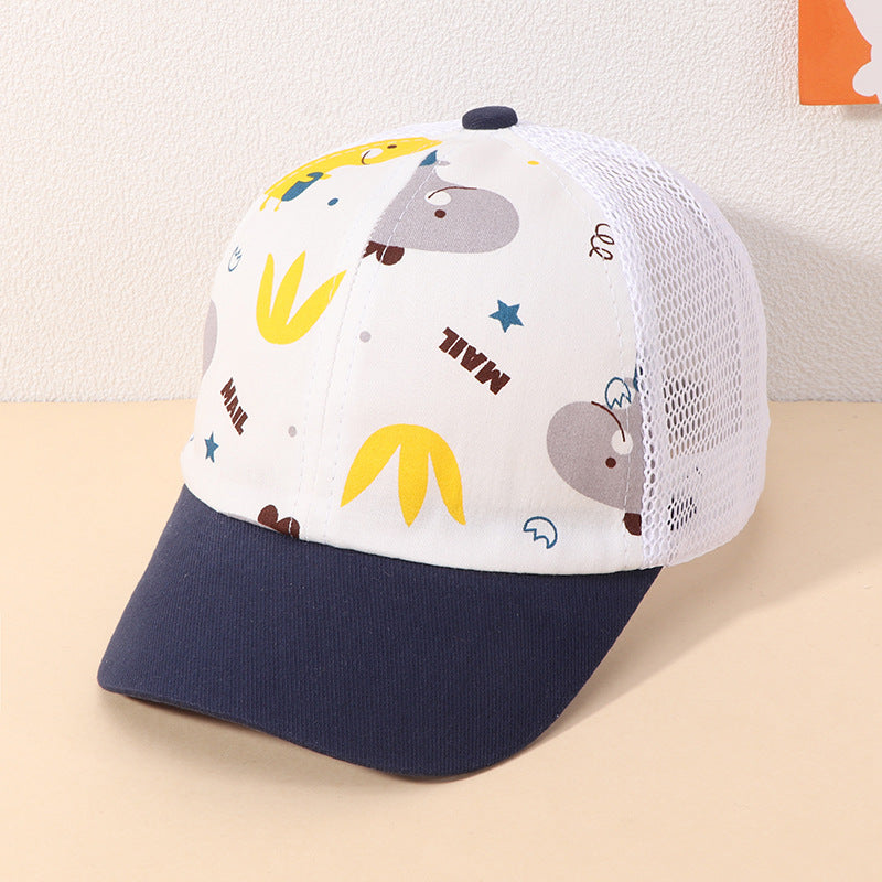 Cotton Kids Cartoon Dinosaur Baseball Cap