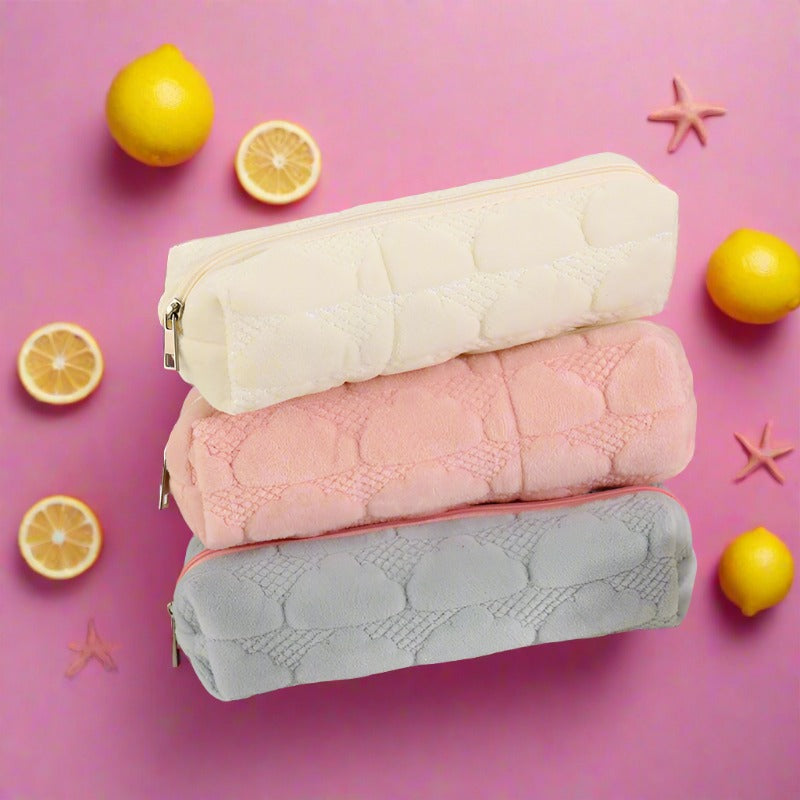 Short Plush Cloud Pencil Case