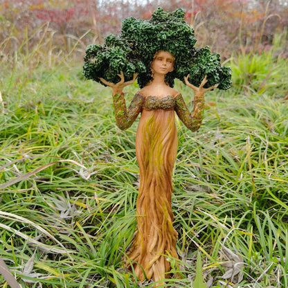 Mother Earth Tree God Statue Resin Craft Ornament
