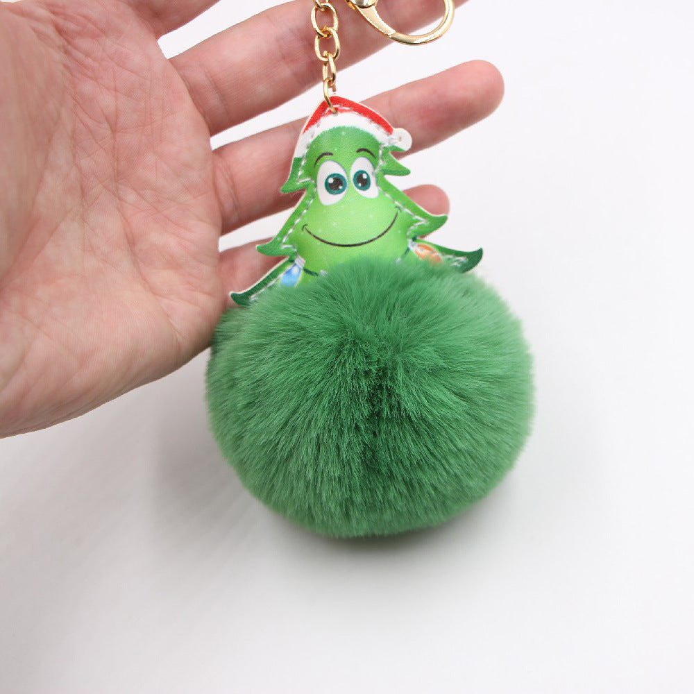 Christmas Tree Plush Keychain
