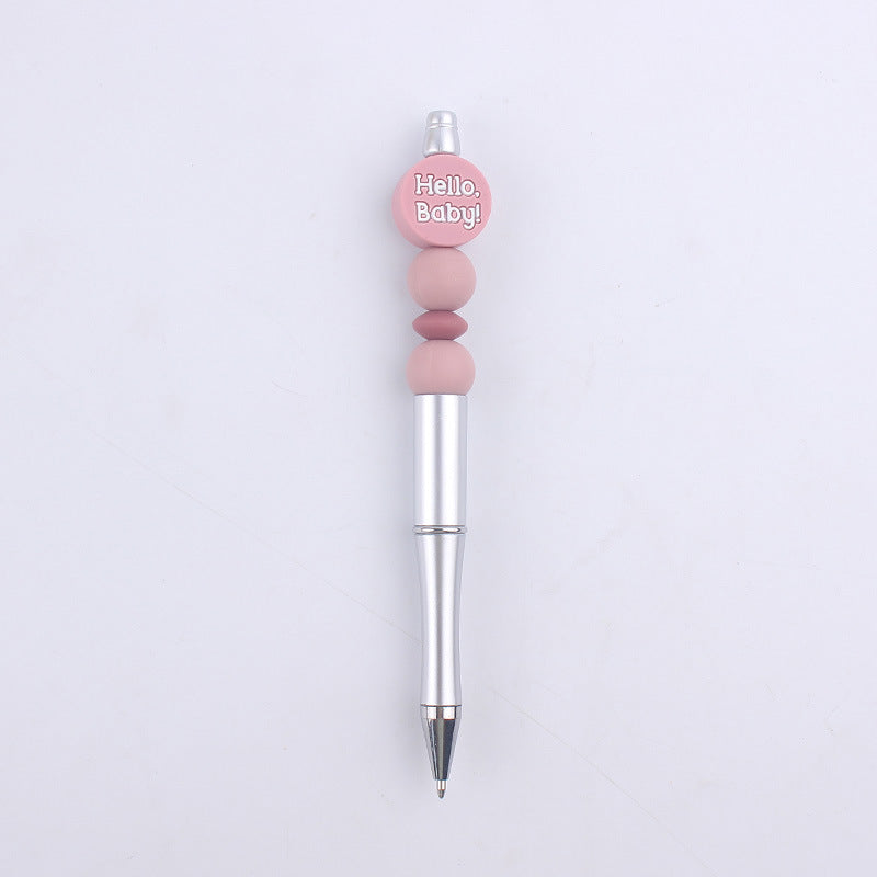 Cartoon Baby Round Silicone DIY Bead Pen