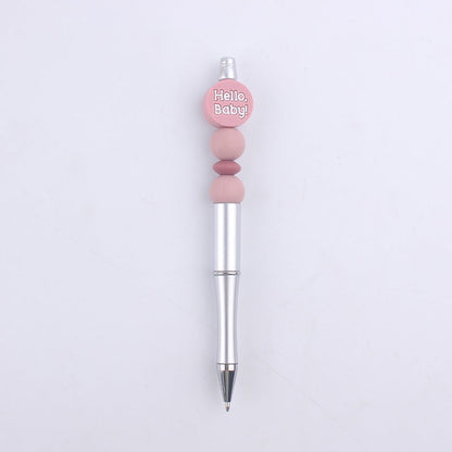 Cartoon Baby Round Silicone DIY Bead Pen