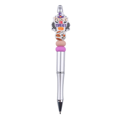 Beaded Pens DIY Creative Cute Cartoon Halloween Silicone