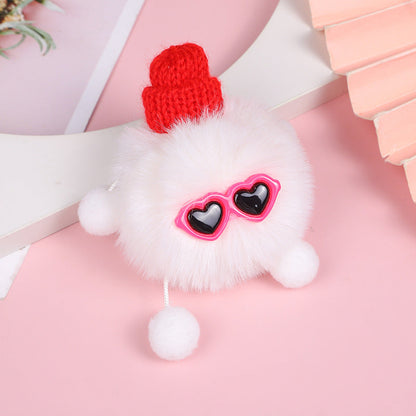 Hair Ball Elf Keychain