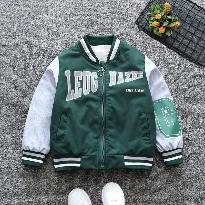 Wholesale Casual Spring and Autumn Jacket Polyester Baby Clothes