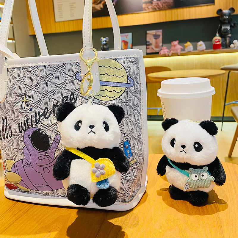 Creative Cute Plush Panda Doll Ornament Keychain