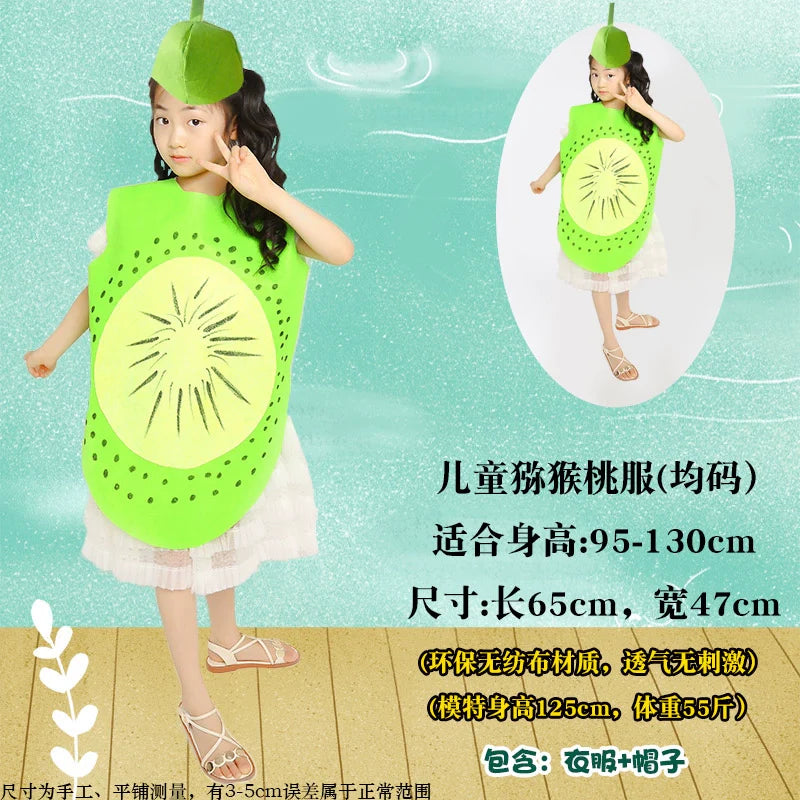 Children's Fruit and Vegetable Costume Environmental-Friendly