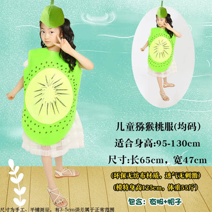 Children's Fruit and Vegetable Costume Environmental-Friendly