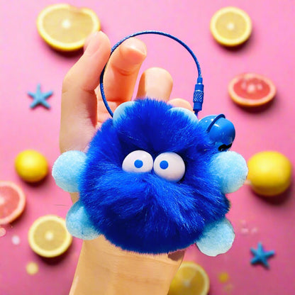 Cartoon Cute Rabbit Elf Small Briquettes Plush Keychain