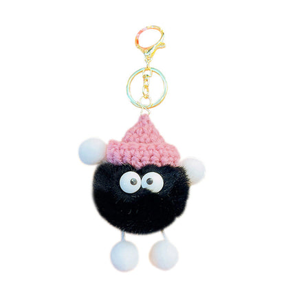 Cartoon Fur Ball Plush Cute Keychain