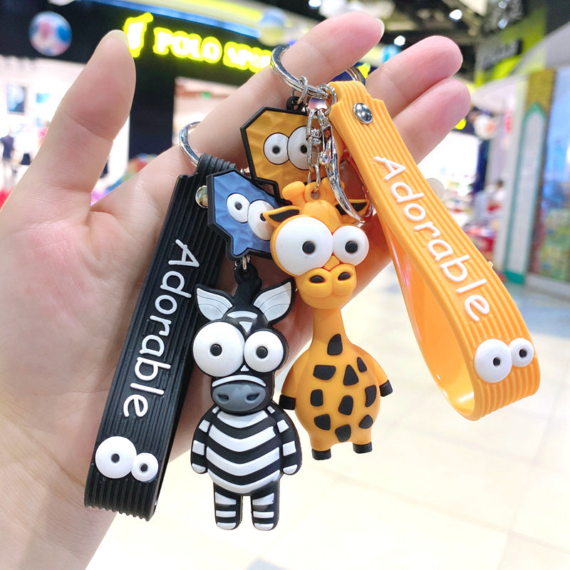 Cartoon Silicone Animal Giraffe Cute Creative Keychain