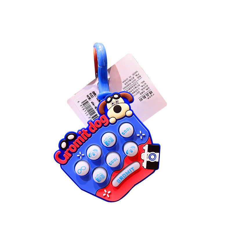 Whack-A-Mole Machine Mini Luminous Unzipping Keychain