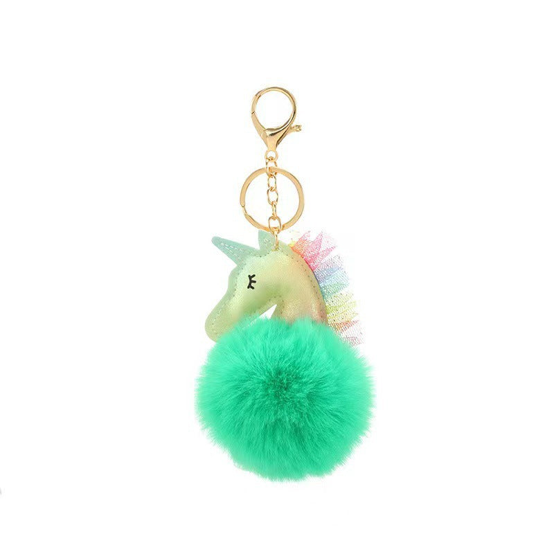 Lace Lace Lace Unicorn Plush Ball Keychains