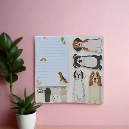 Paper Cartoon Dog Combination Set, Minimalist Office Message,