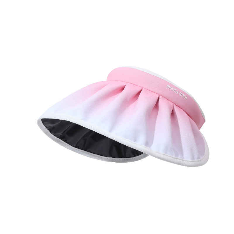 Summer Children's Cotton Gradient Big Brim Empty Top Hat