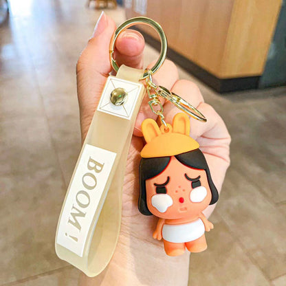 Cartoon Doll Silicone Creative Keychain