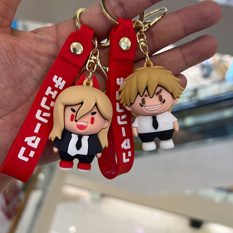 Cartoon PVC Silicone Keychains Creative Keychain