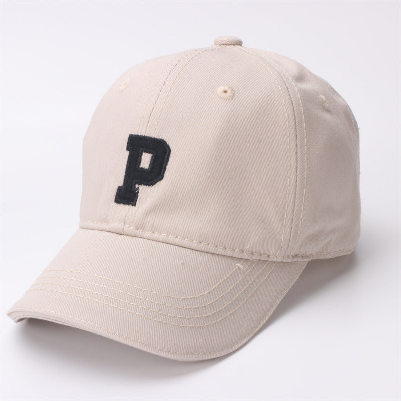 Cotton Polyester Letter P Children's Baseball Caps