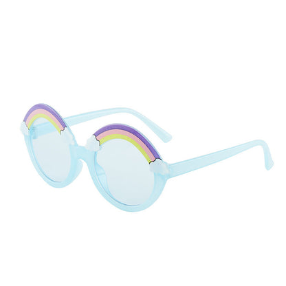 PC Kids Rainbow Cute Round Frame Sunglasses