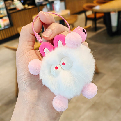 Cute Elf Plush Ball Keychains