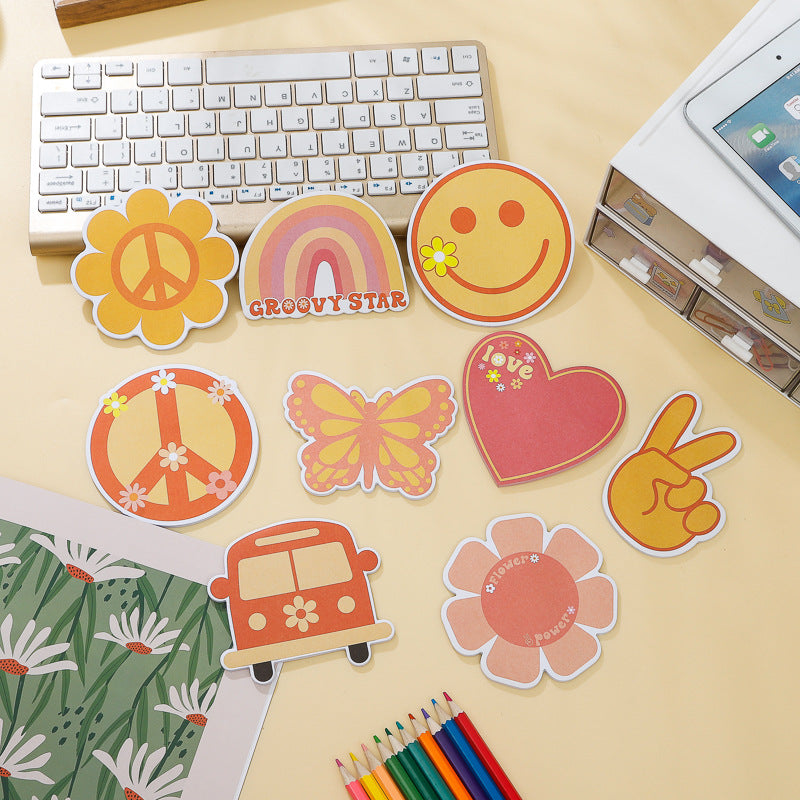 Cartoon Cute Alien Shaped Sticky Notes