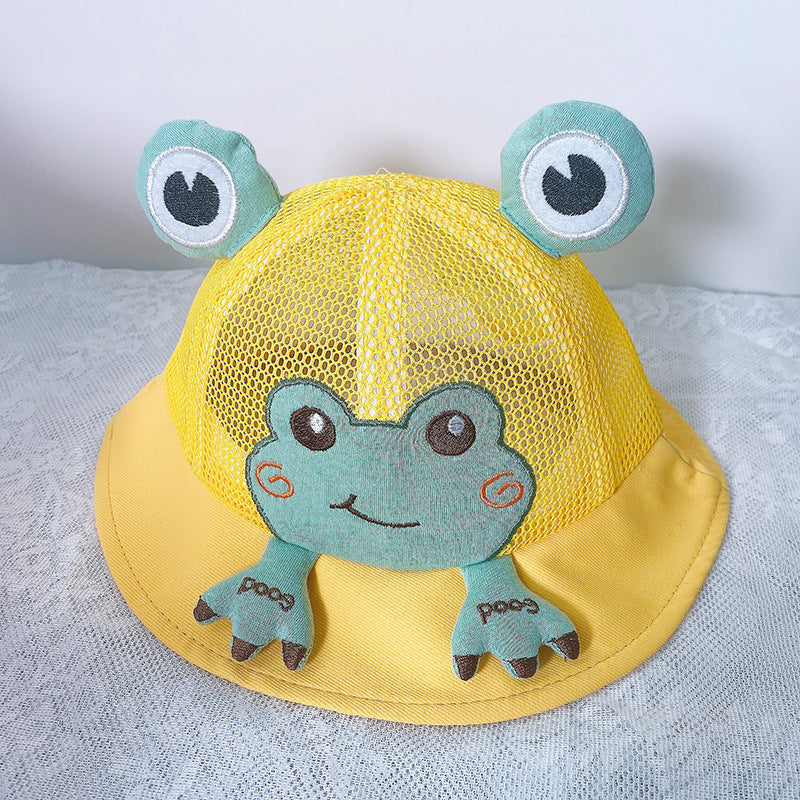 Cotton Cute Frog Kids Bucket Hat