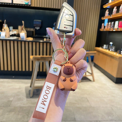 Cute Little Pufferfish Bag Silicone Creative Keychain
