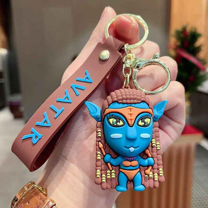 Cartoon 3D Glue Doll Keychains