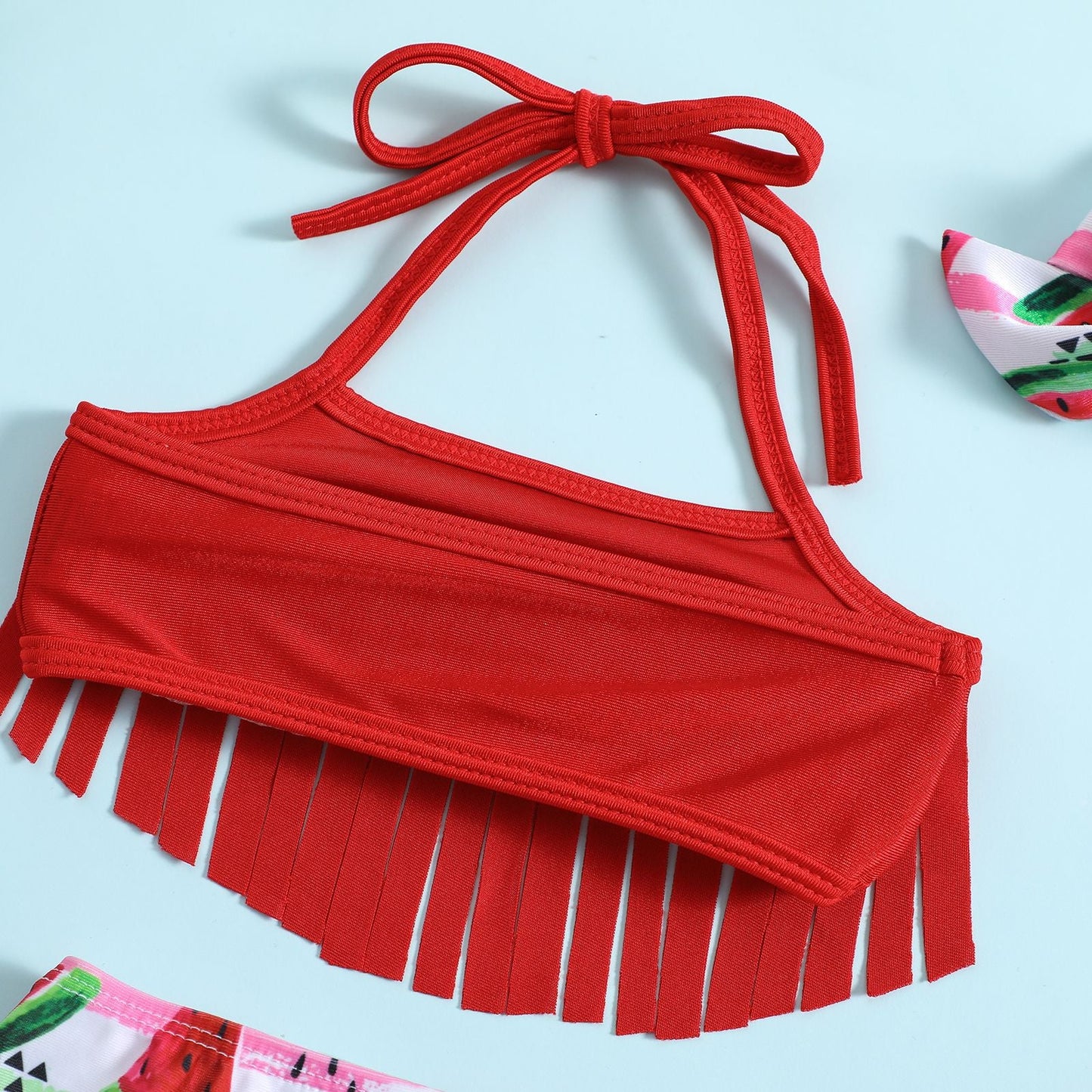 Toddler Suspenders Swimsuit Set Polyester Baby Clothes